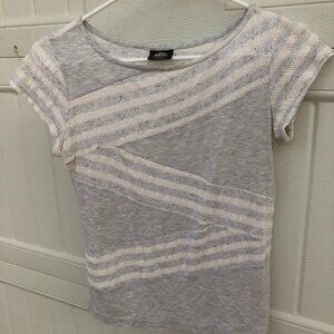 Bobeau Petite Small Gray/White Top